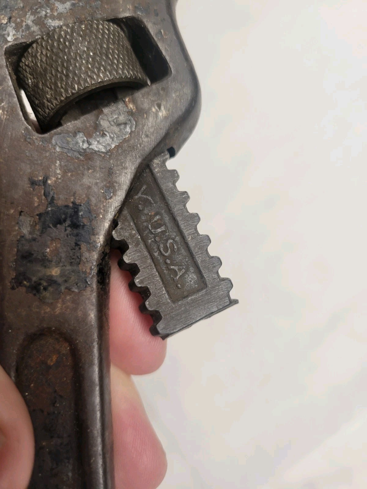 Lawson's 10in. Offset pipe wrench, Cleveland, OH For W.Md. RWY Co - USA