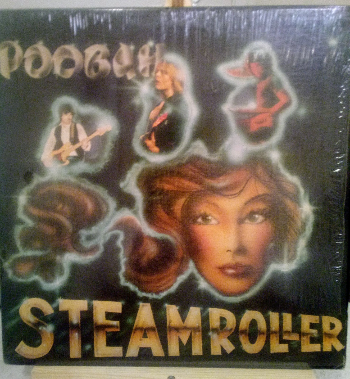 RARE PRIVATE 70'S HARD ROCK MONSTER " POOBAH " STEAMROLLER ORG IN SHRINK ! EX LP