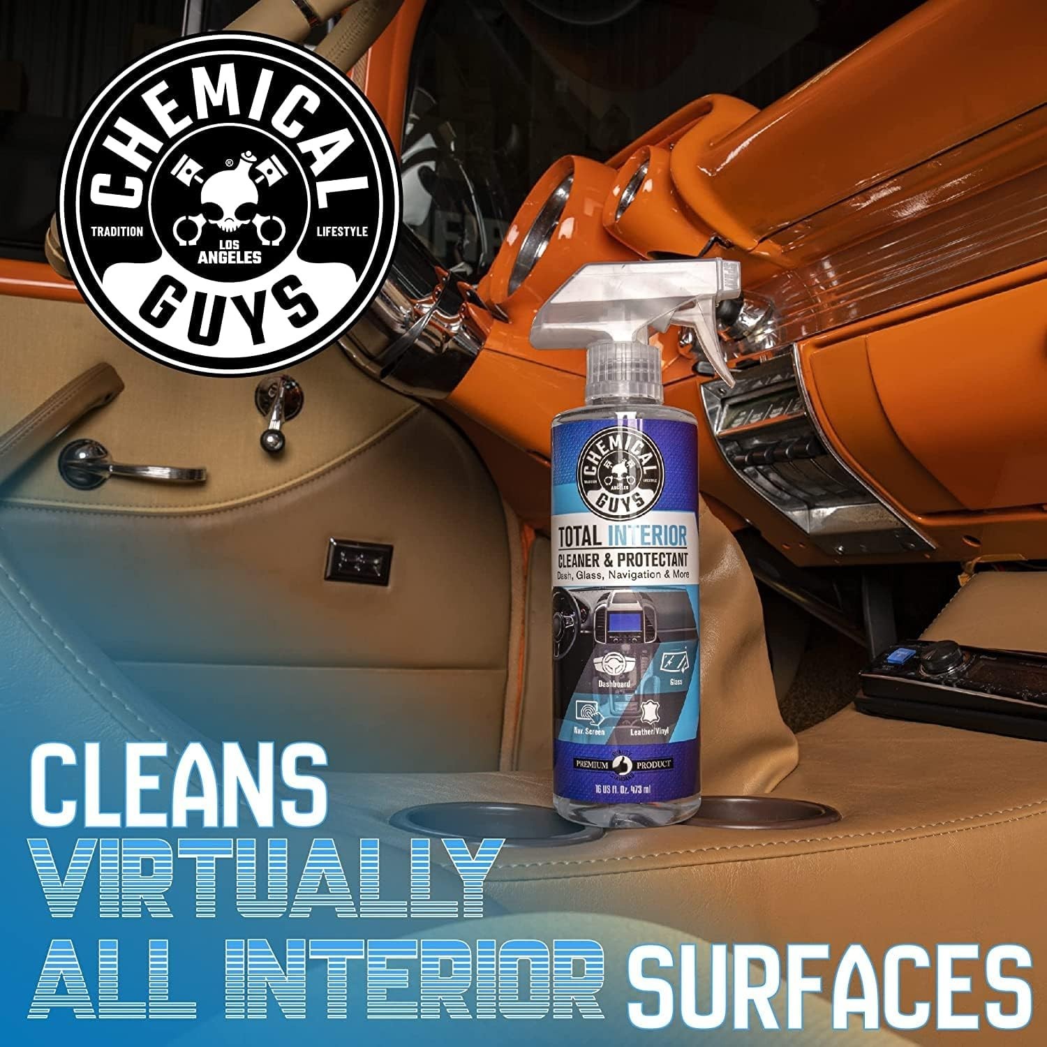 Total Interior Cleaner & Protectant Interior Cleaner, Cleans & Protects Leath...