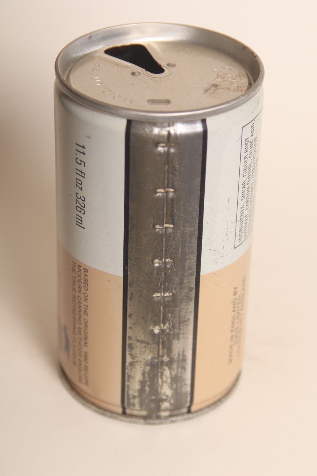 Idris Ginger Ale soda can - 12oz