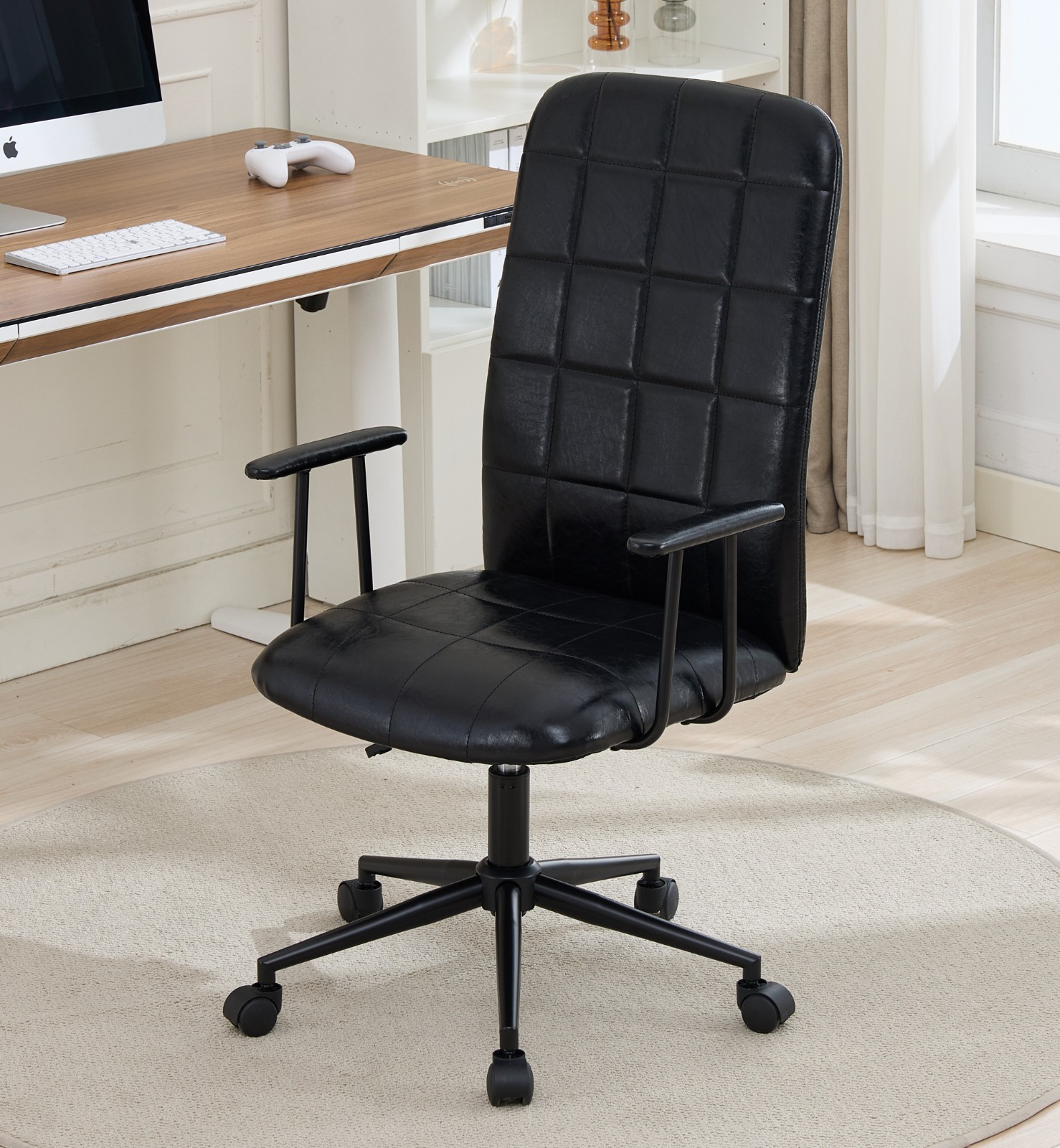 Adjustable Home Office Chair High-Back PU Leather Gaming Chair Computer Chair