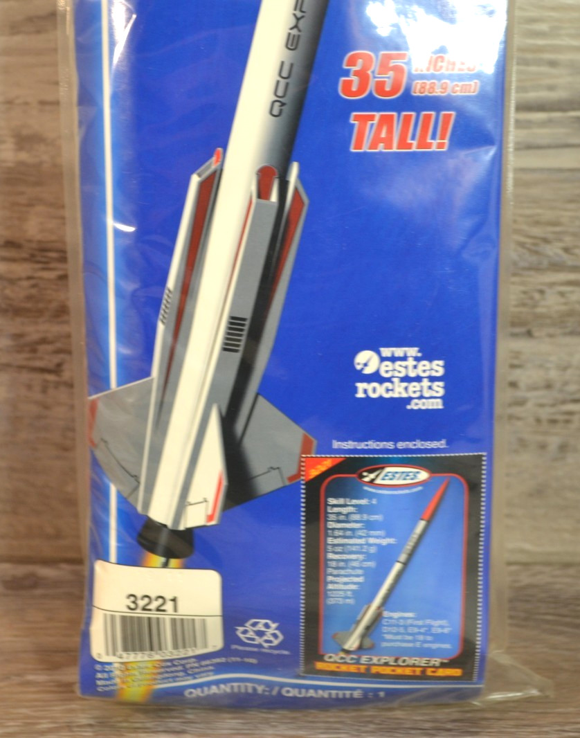Estes QCC Explorer Flying Model Rocket Kit - Skill Level 4 - Sealed