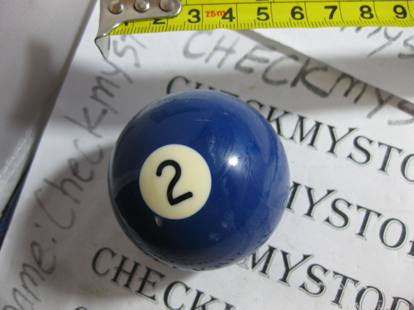 VINTAGE #2 BILLIARD BALL GENTLY USED
