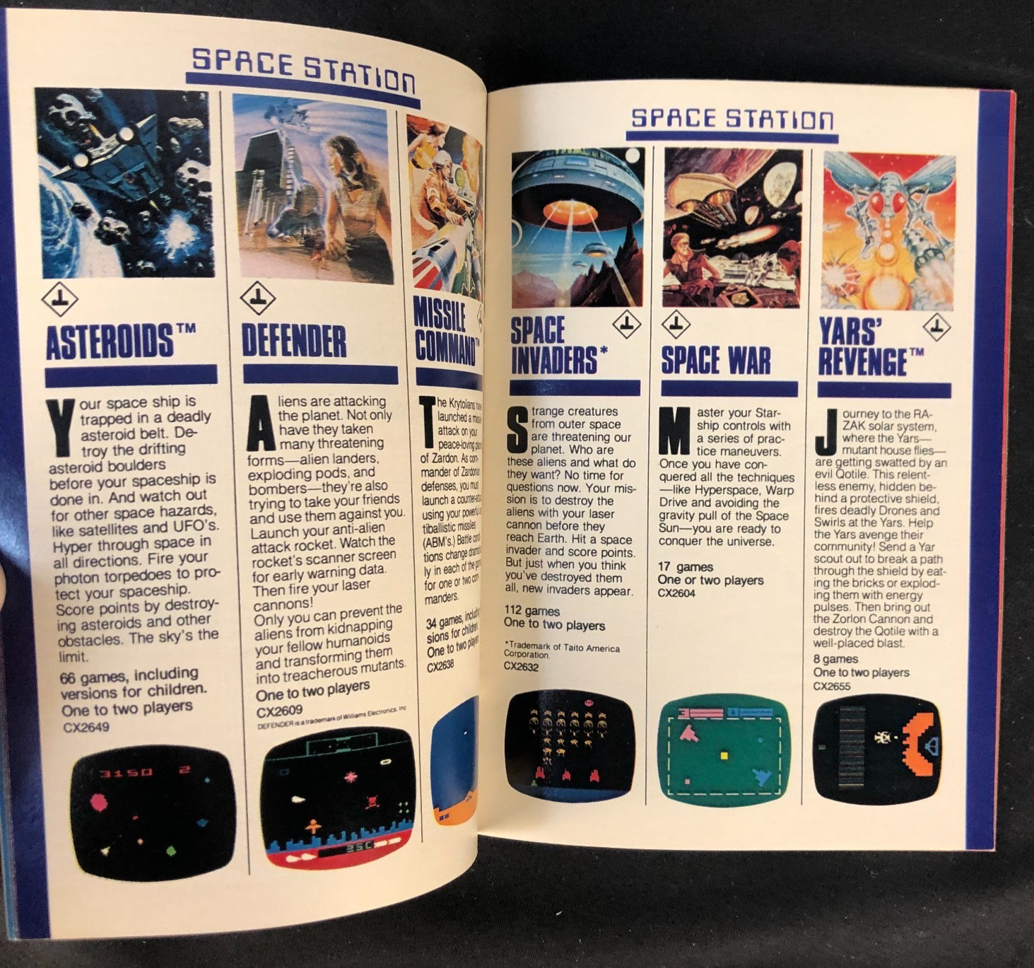 Vintage Atari Software Catalog 45 Game Advertisements 1981