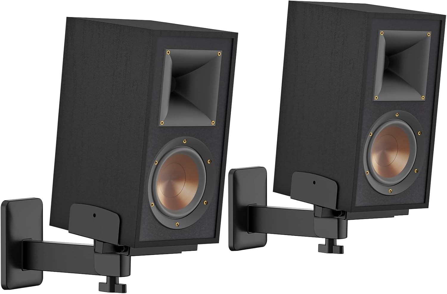 Pair of Adjustable Speaker Wall Mount for Klipsch Bookshelf Speaker Mount - H...