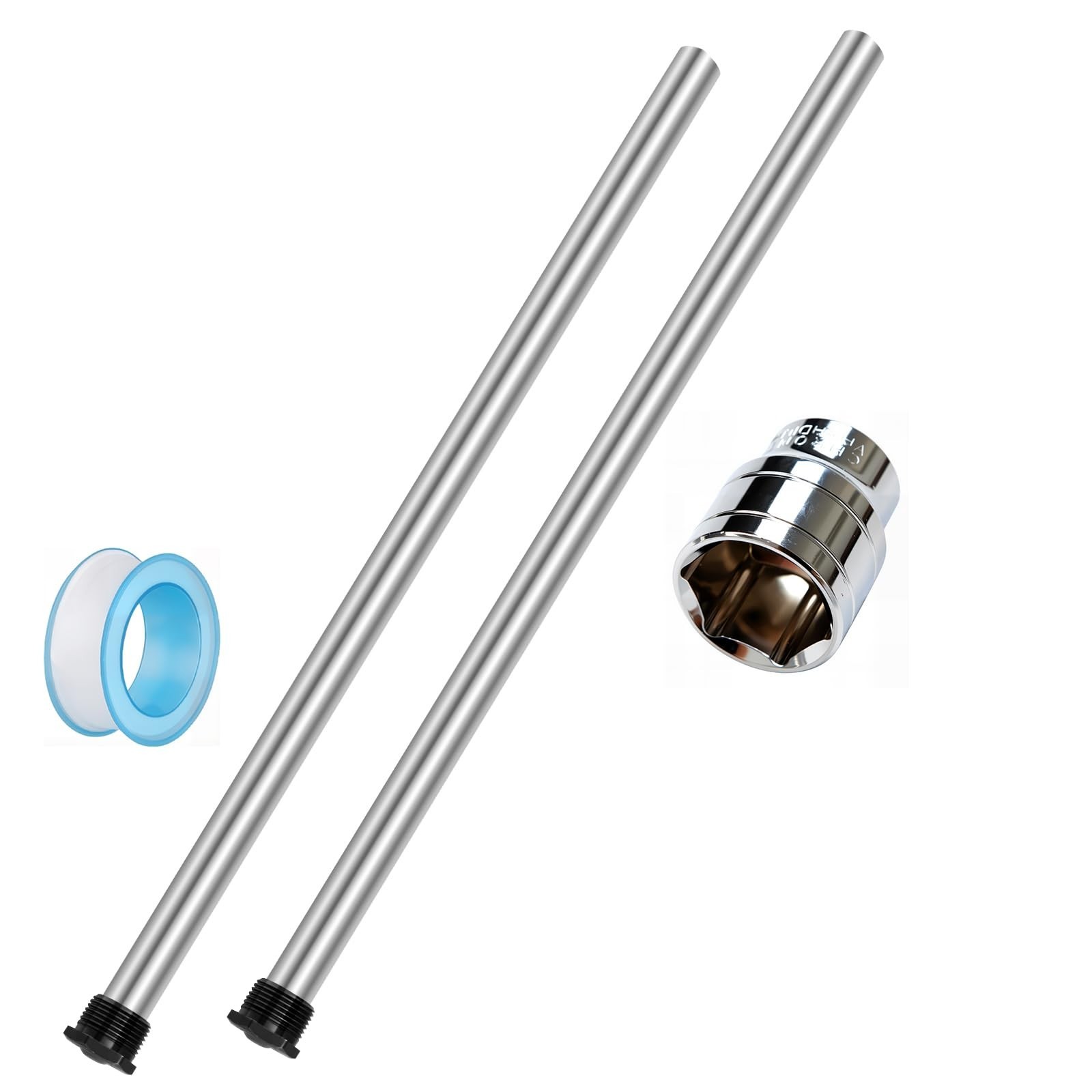 Anode Rod for hot Water Heater(2 Pack) Water Heater Anode Rod.21.65 Inch Long...