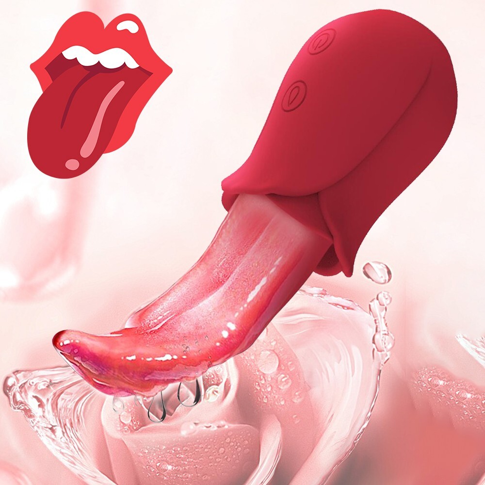 Clit Licking Tongue Sucking Vibrator G-Spot Oral Massager Sex Toys for Women