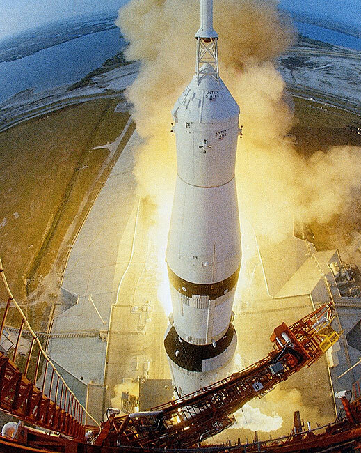 APOLLO 6 LAUNCH 8x10 SILVER HALIDE PHOTO PRINT