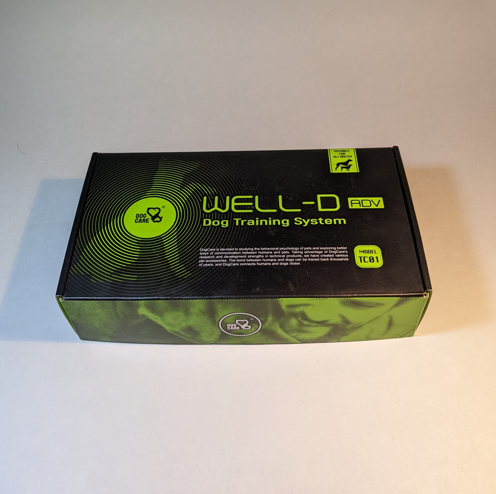 WELL-D ADV Dog Training Collar & Remote Model TC01 New In Box Rechargeable