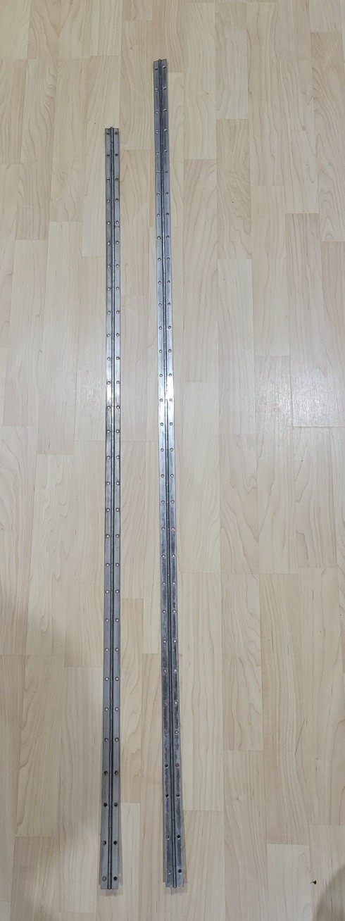 Pair of Long 5ft. Stainless-Steel Piano Hinges with screws
