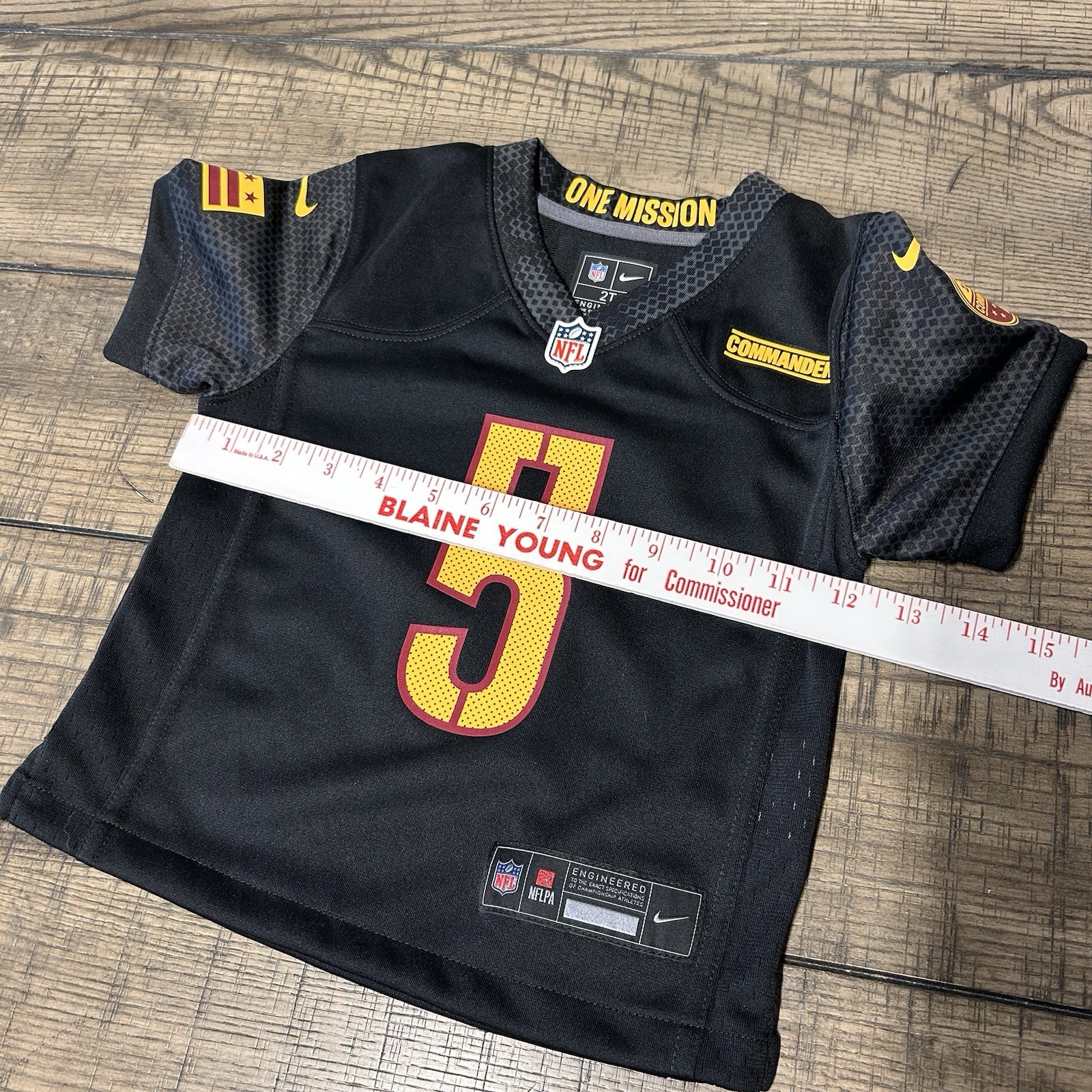 New Engineered Nike Washington Commanders Jayden Daniels #5 NFL Jersey Size 2T