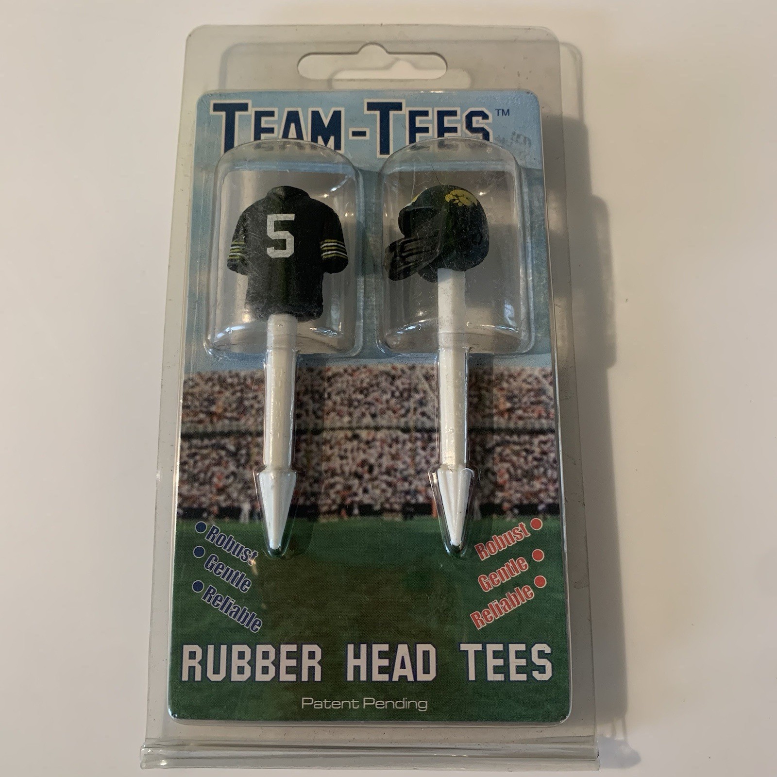 IOWA Hawkeyes Golf Pro Rubber Head TEAM-TEES Iowa Football NEW  FREE Shipping