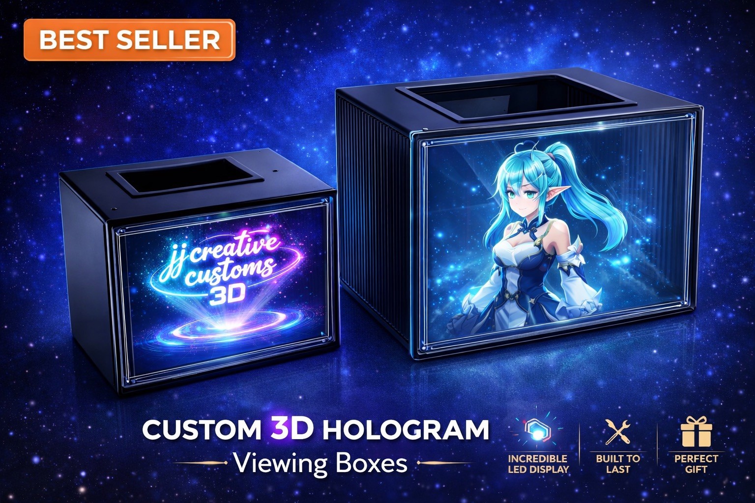 3D Hologram Viewing Box Projector –  phone Compatible Display Illusion Box