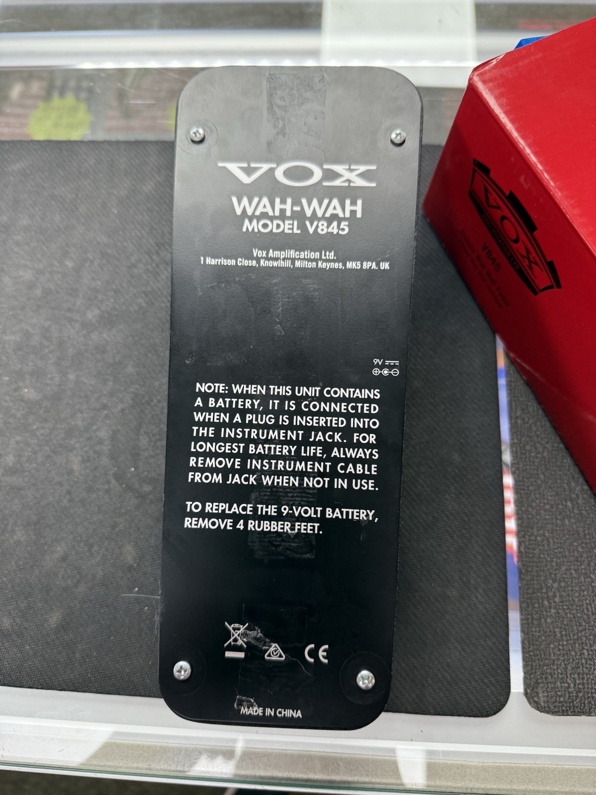 VOX V845 Classic Wah Guitar Effect Pedal