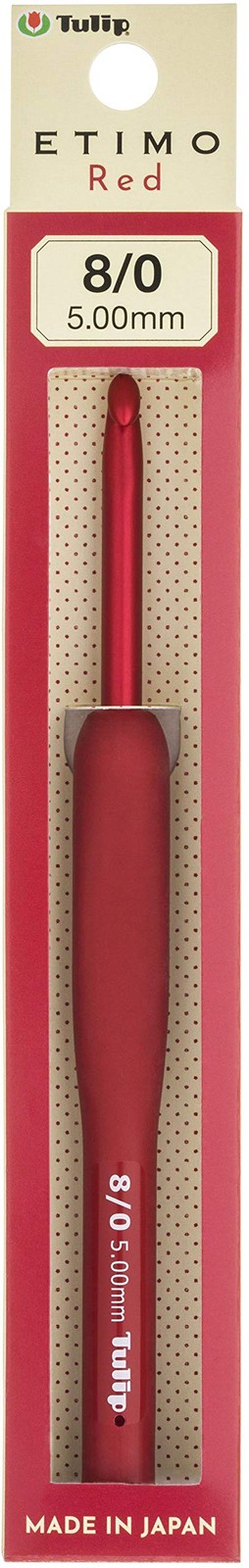 Japanese 5mm Red Crochet Hook for Kitchen Crafting 0.4 lbs Lightweight