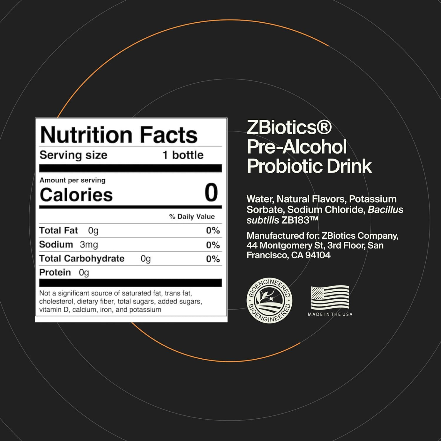 Zbiotics Feel Better after Drinking 6-Pack 0.5 Fl Oz Bottles