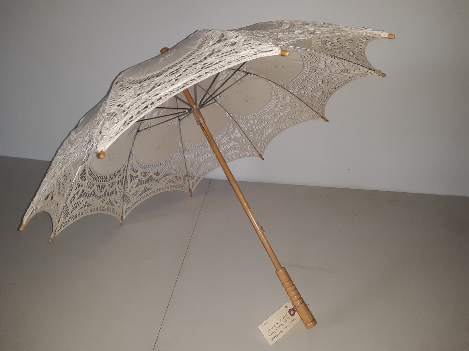 Vintage Parasol  Embroidered Lace