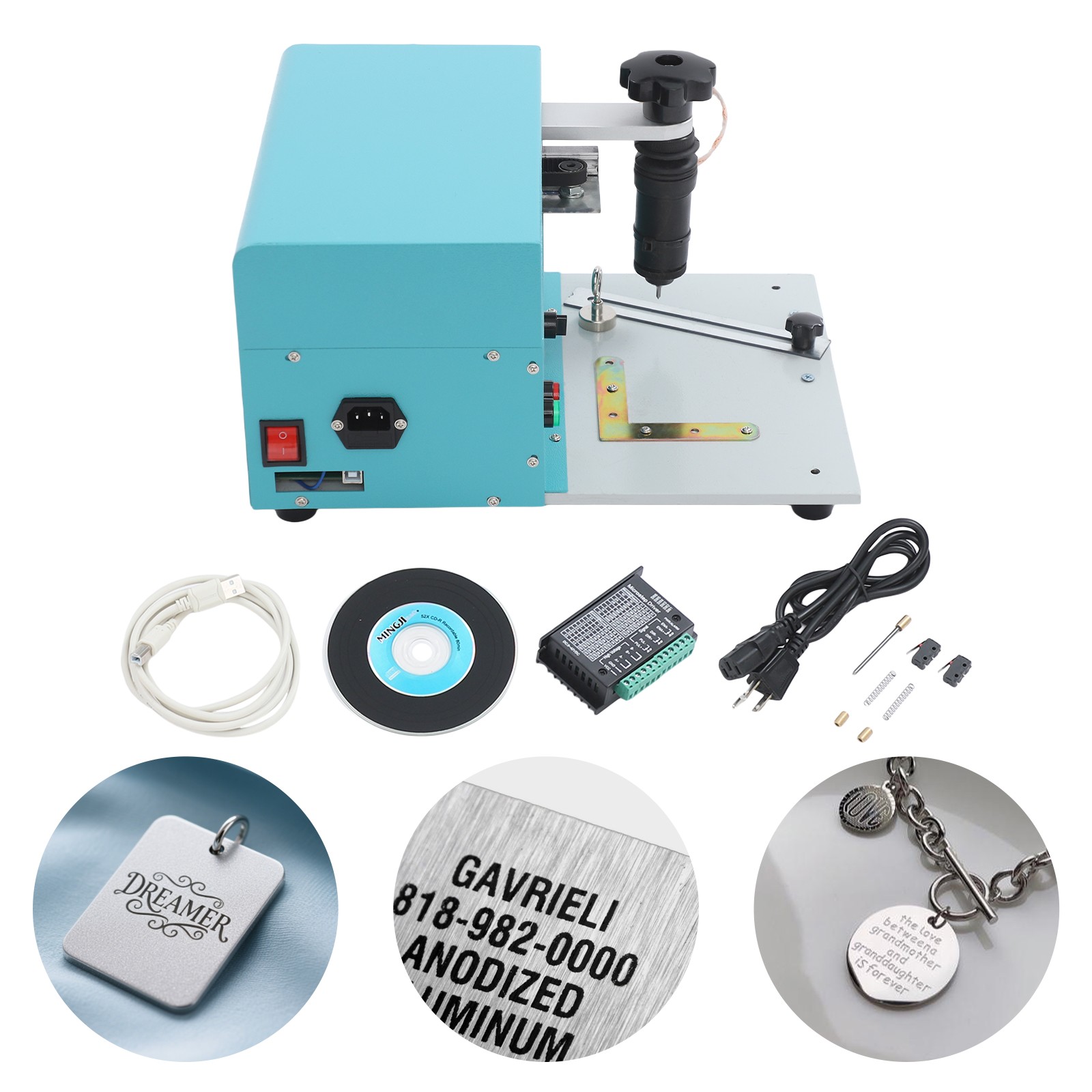 Electric Dot Peen Part Marking/serial Number Tag Marking Engraving Machine