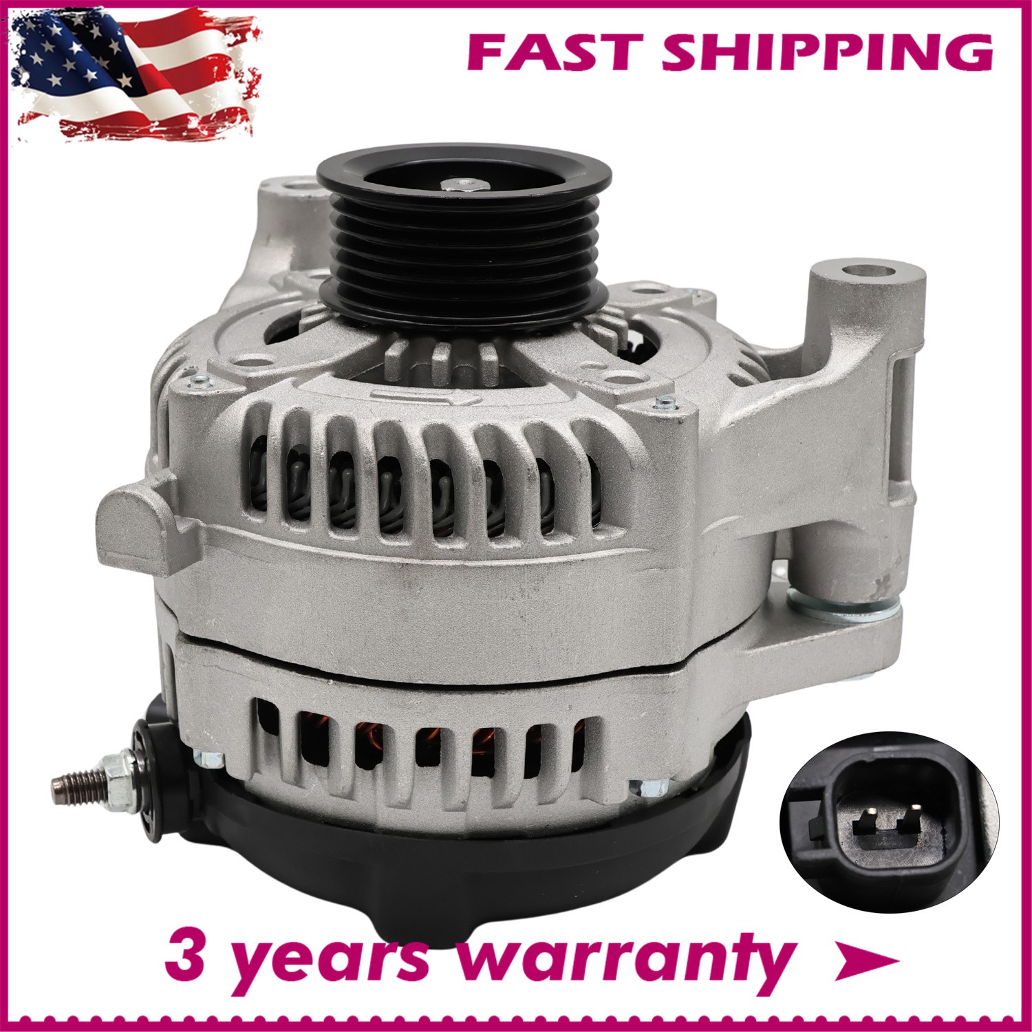 Alternator For Jeep Wrangler 2012-2018 Wrangler JK 3.6L 160A 12V 6-Groove