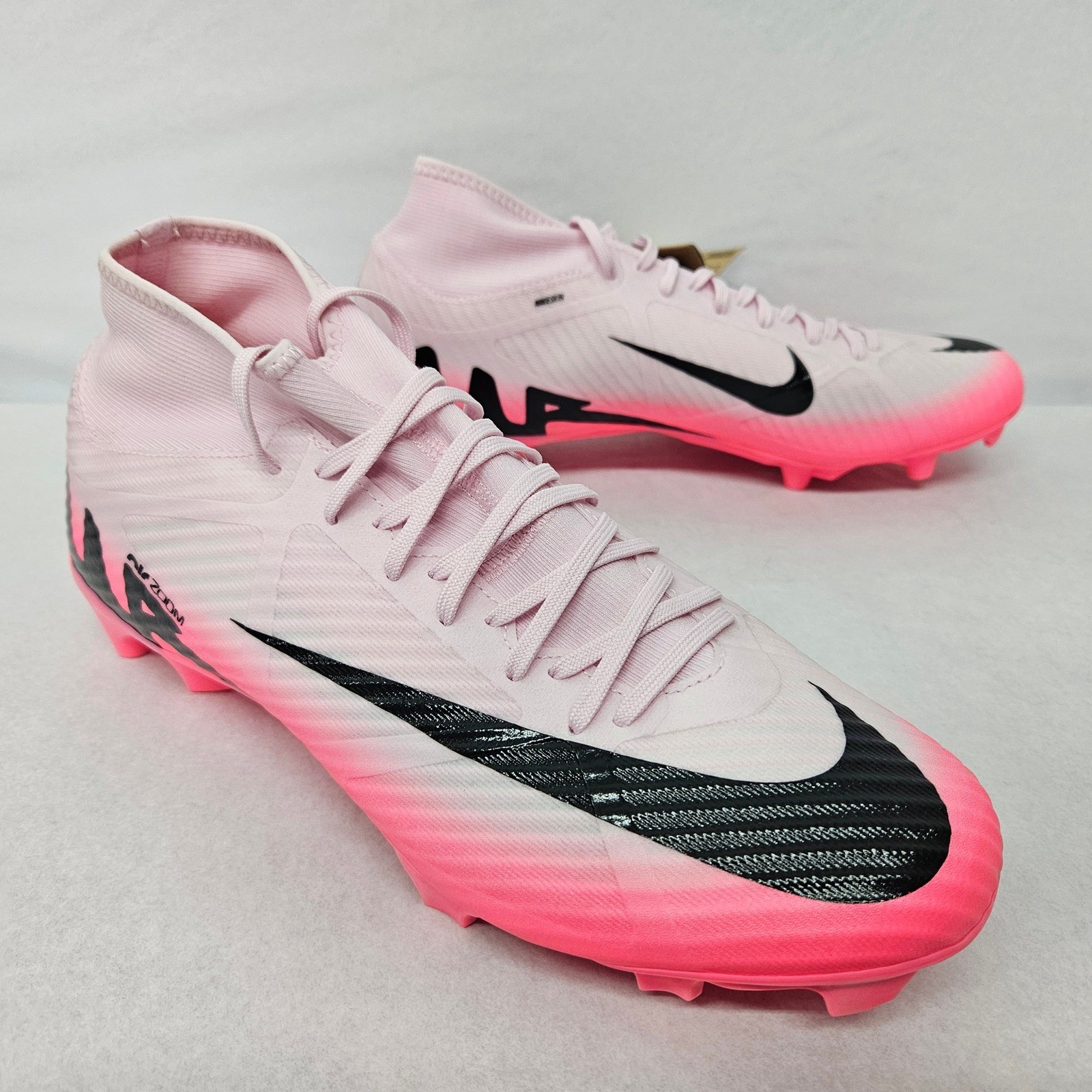 Nike Zoom Superfly 9 Academy FG/MG Soccer Cleat DJ5625-601 Pink Men's Size 10.5