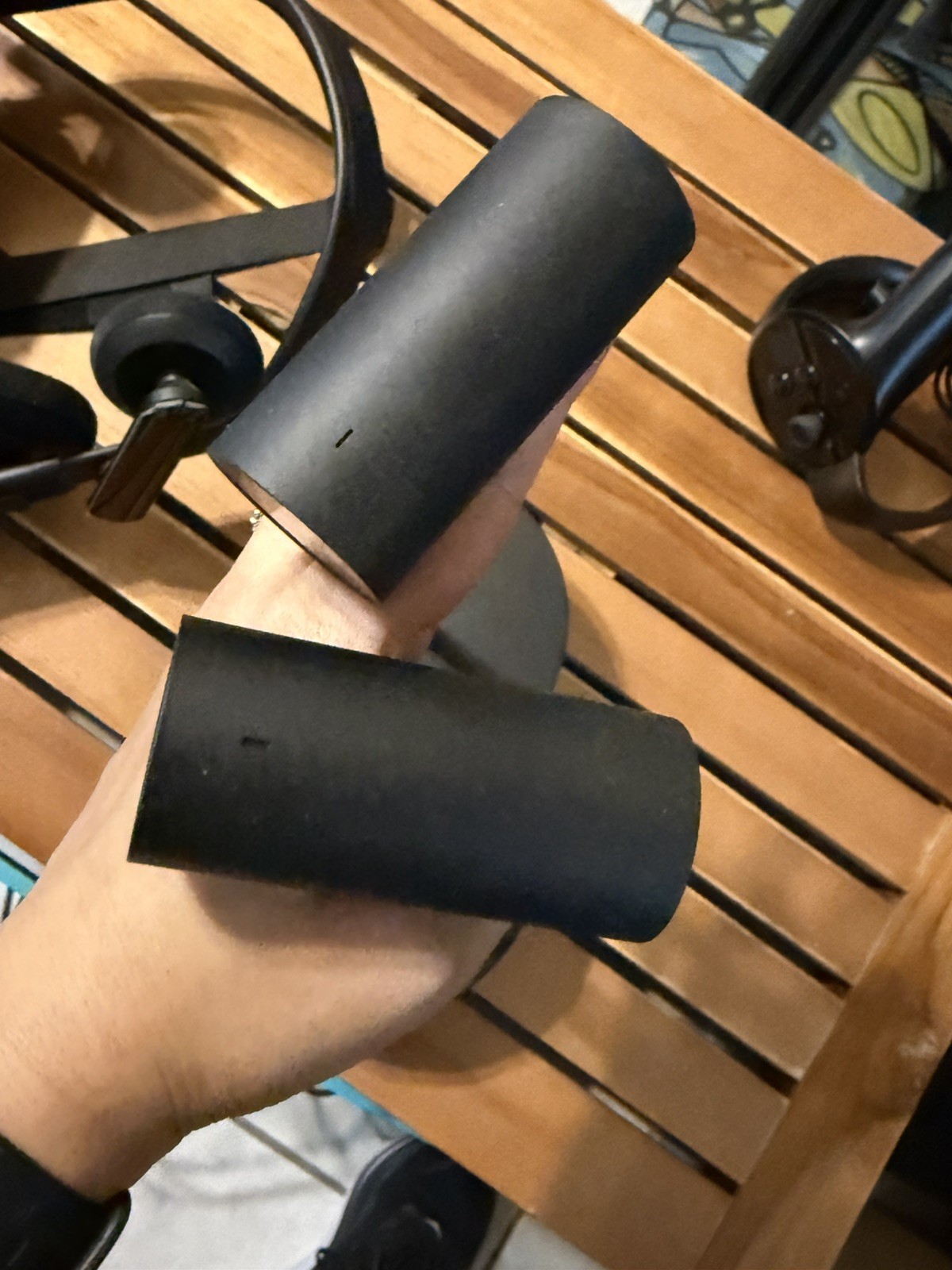 Oculus C-4 A VR Headset, 2 Sensors, 1 Controller, Original Cables, READ Descrip