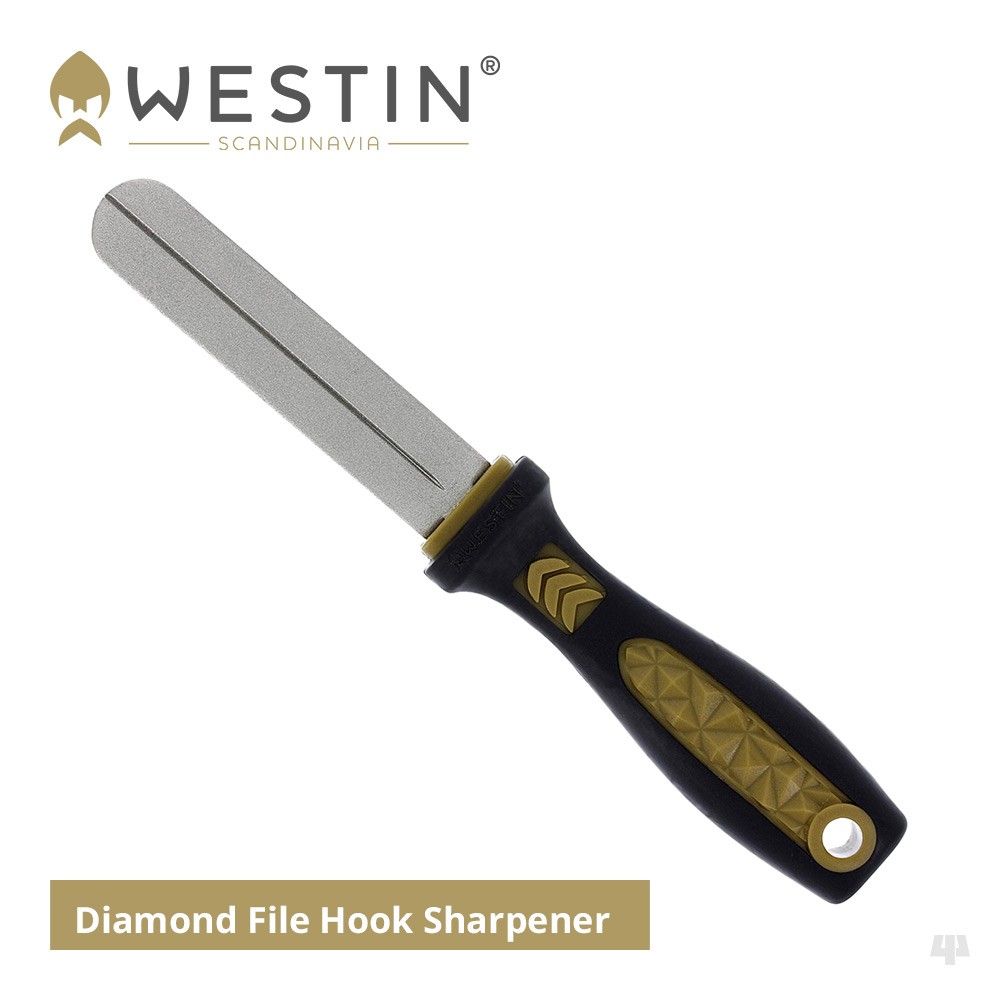 Westin Diamond File Hook Sharpener - Pike Perch Bass Trout Salmon Sea Fishing