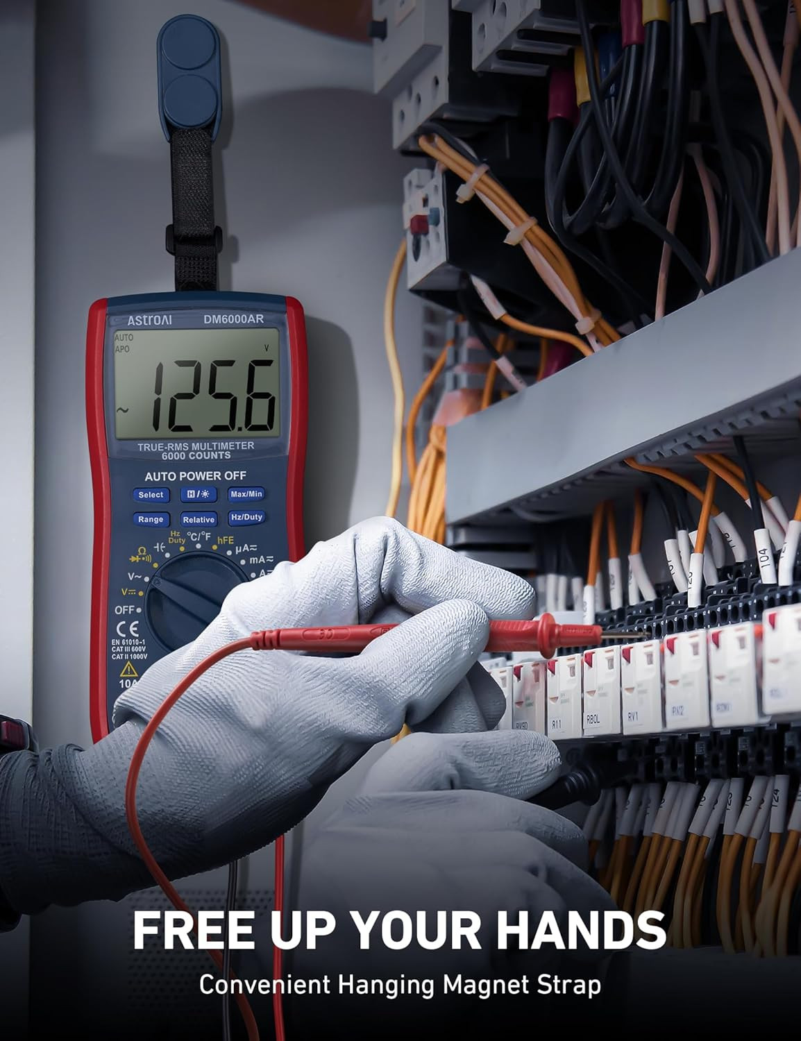 Astroai Digital Multimeter, True RMS 6000 Counts Auto-Ranging Volt Meter for Aut