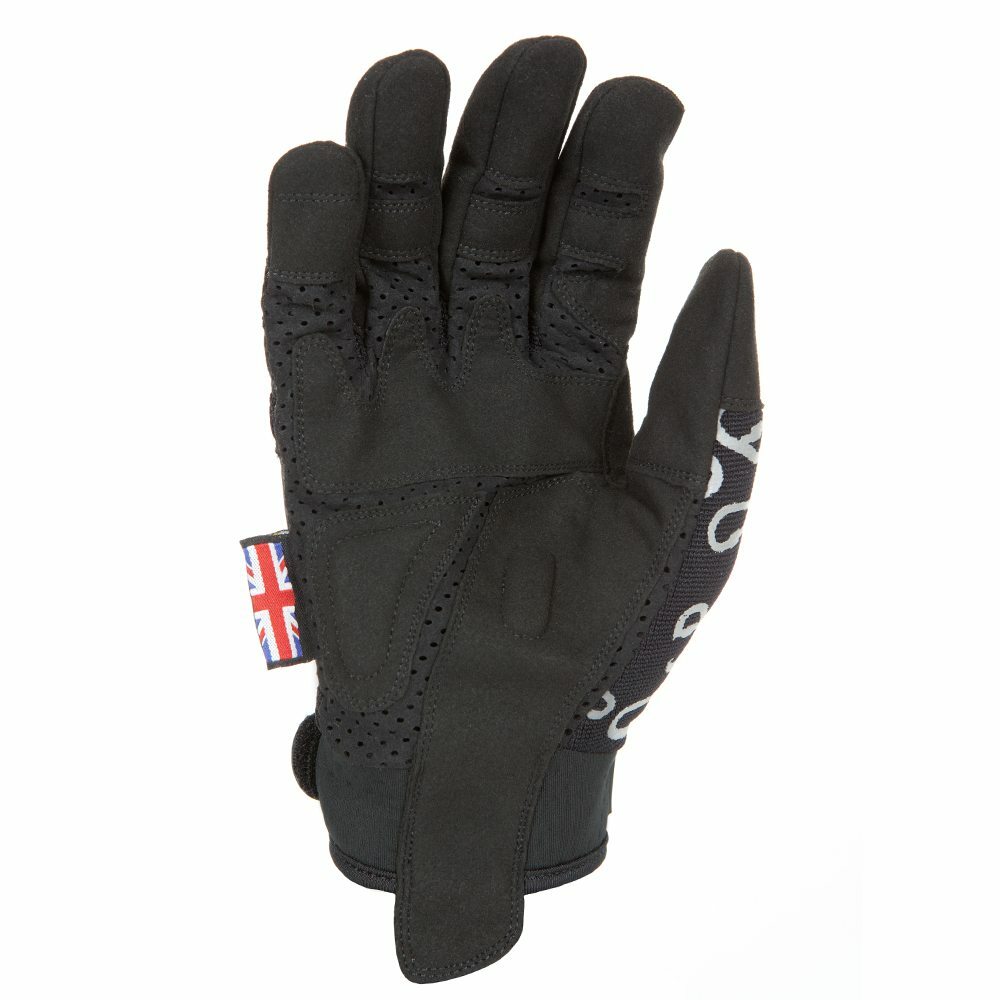 DIrty Rigger Venta-Cool Full Fingered High Ventilation Work Gloves Black, Medium
