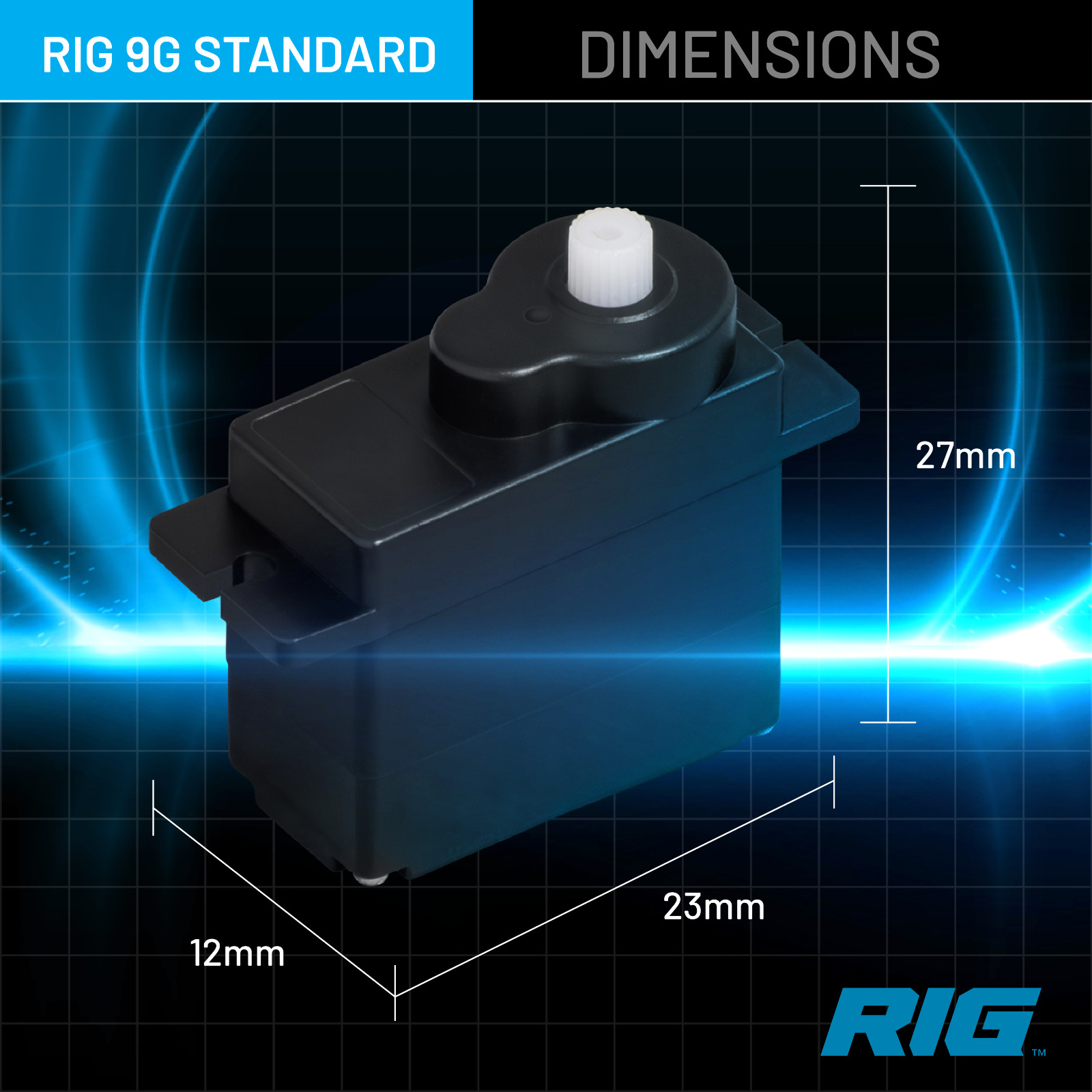 RIG 9G (9.8g) Mini Servo