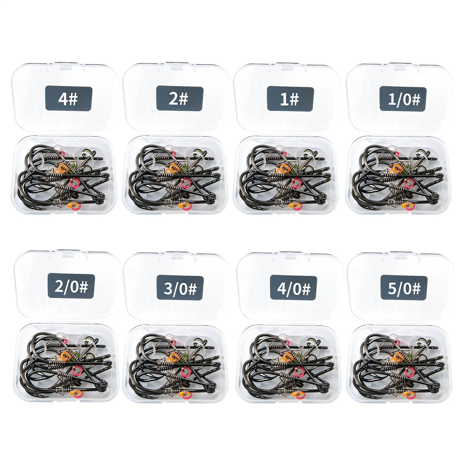 Live Shrimp Fixed Hook Carbon Steel With Hole Bass Various Hook With Storage Box