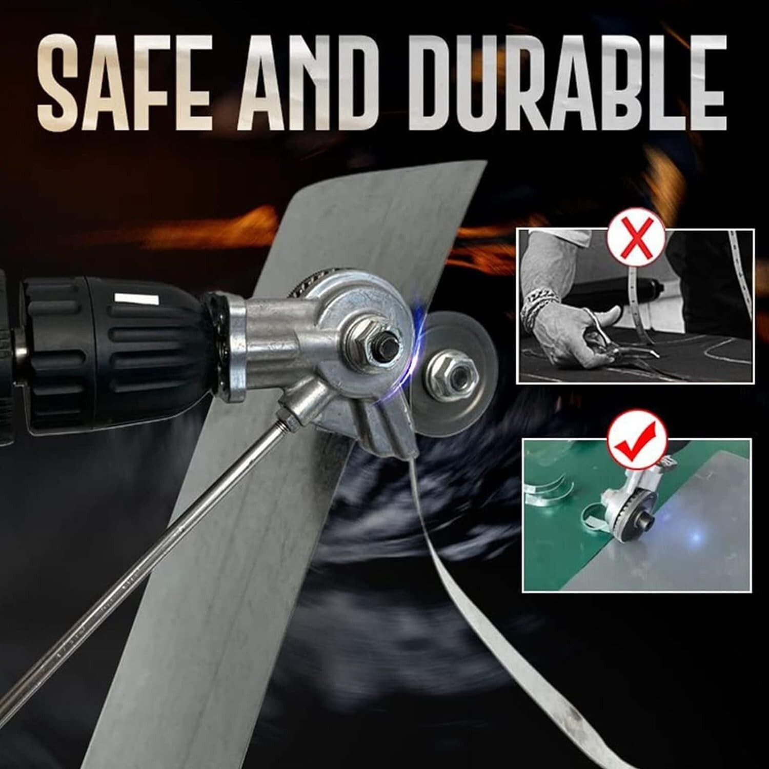Electric Drill Shears Plate Cutter Attachment Metal Sheet Cutter Nibbler Saw NEW