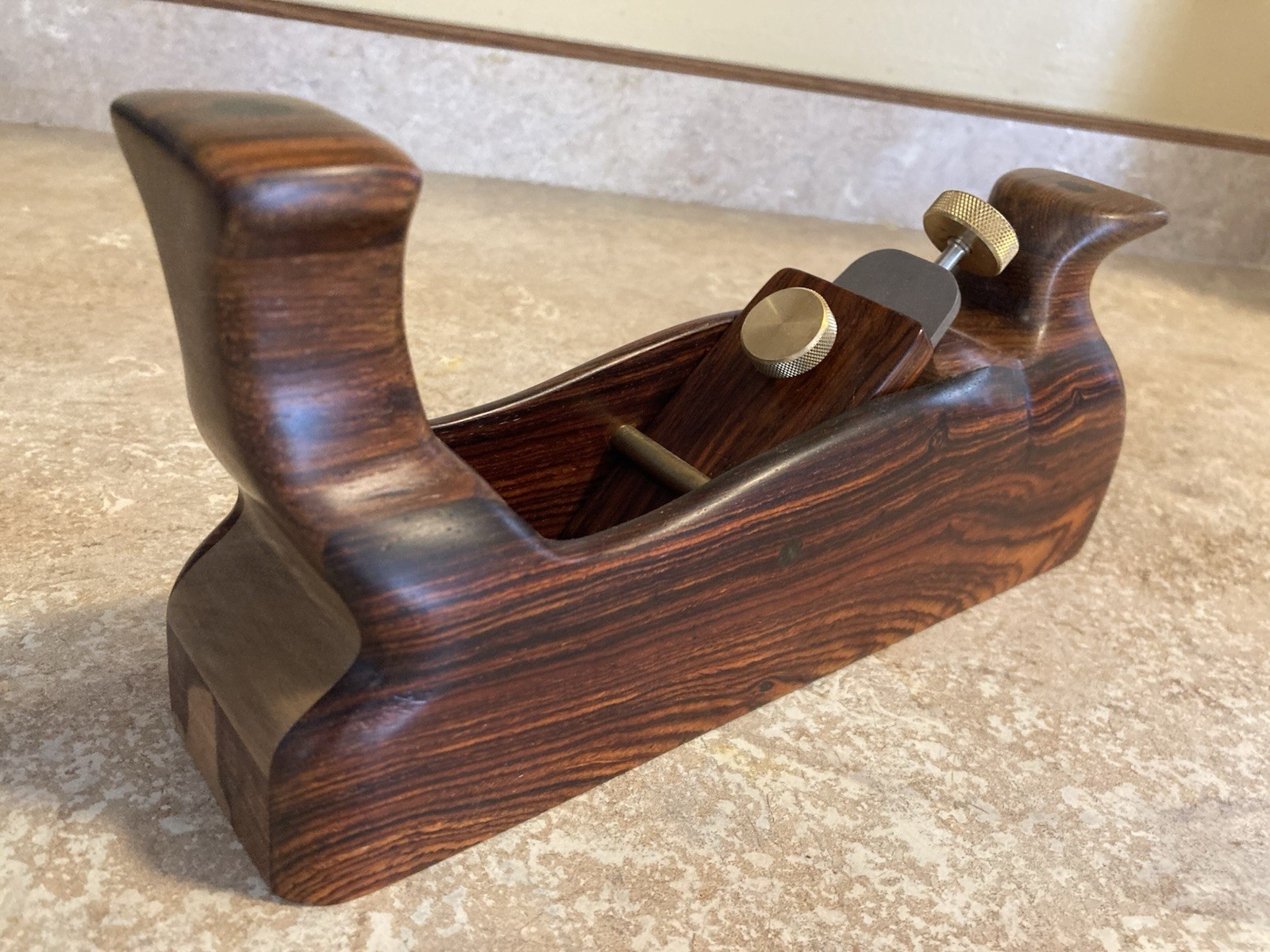Heirloom Woodcrafts Cocobolo Smoothing  Plane (Veritas Hardware)