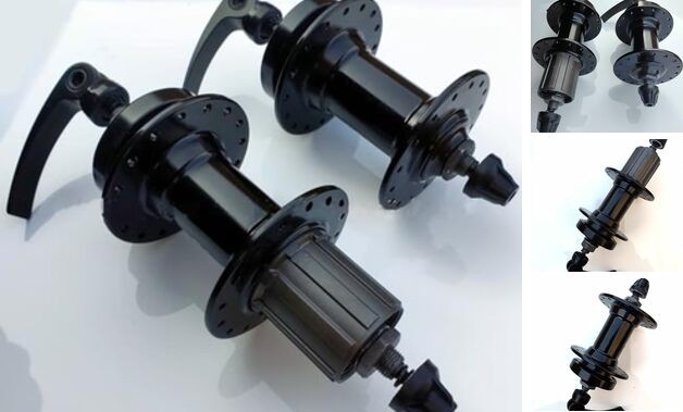 XYAUTO 36H Bike Wheel hub, Front and Rear Bicycle Hub Fit Cassette Freewheel