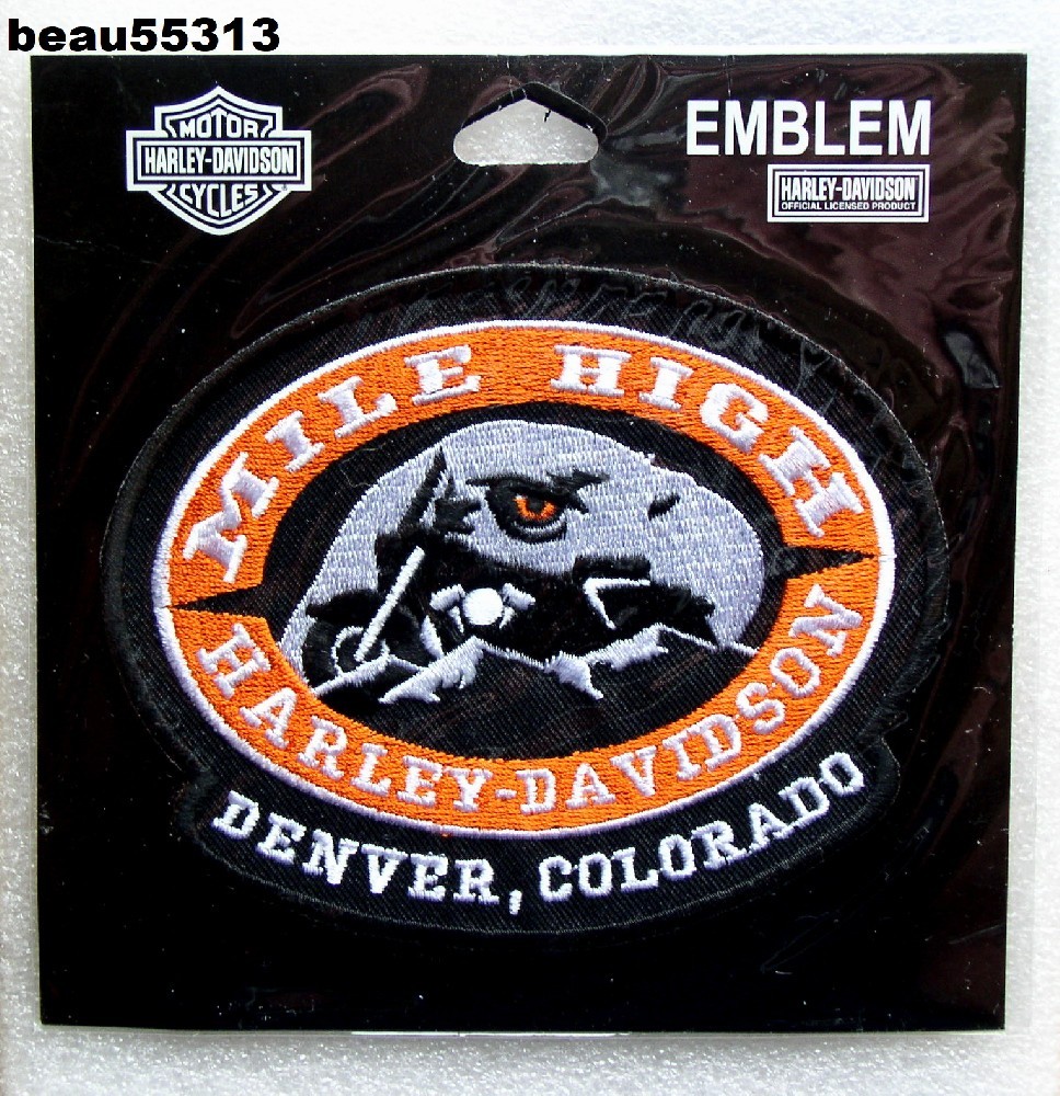 ⭐MILE HIGH DENVER COLORADO HARLEY DAVIDSON DEALER VEST EMBLEM PATCH