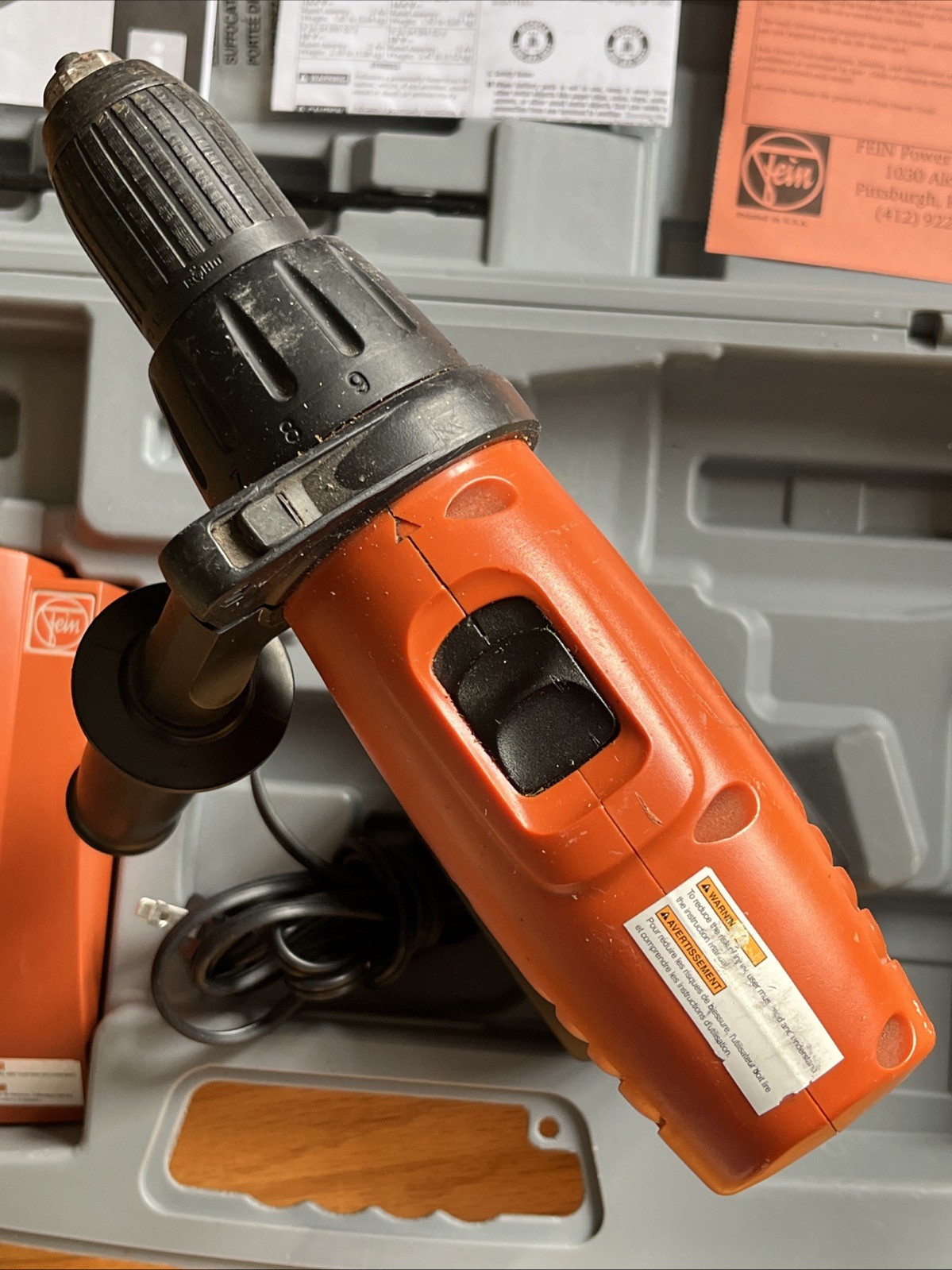 FEIN Handymaster ABS18 Drill Cordless With Case & Manual