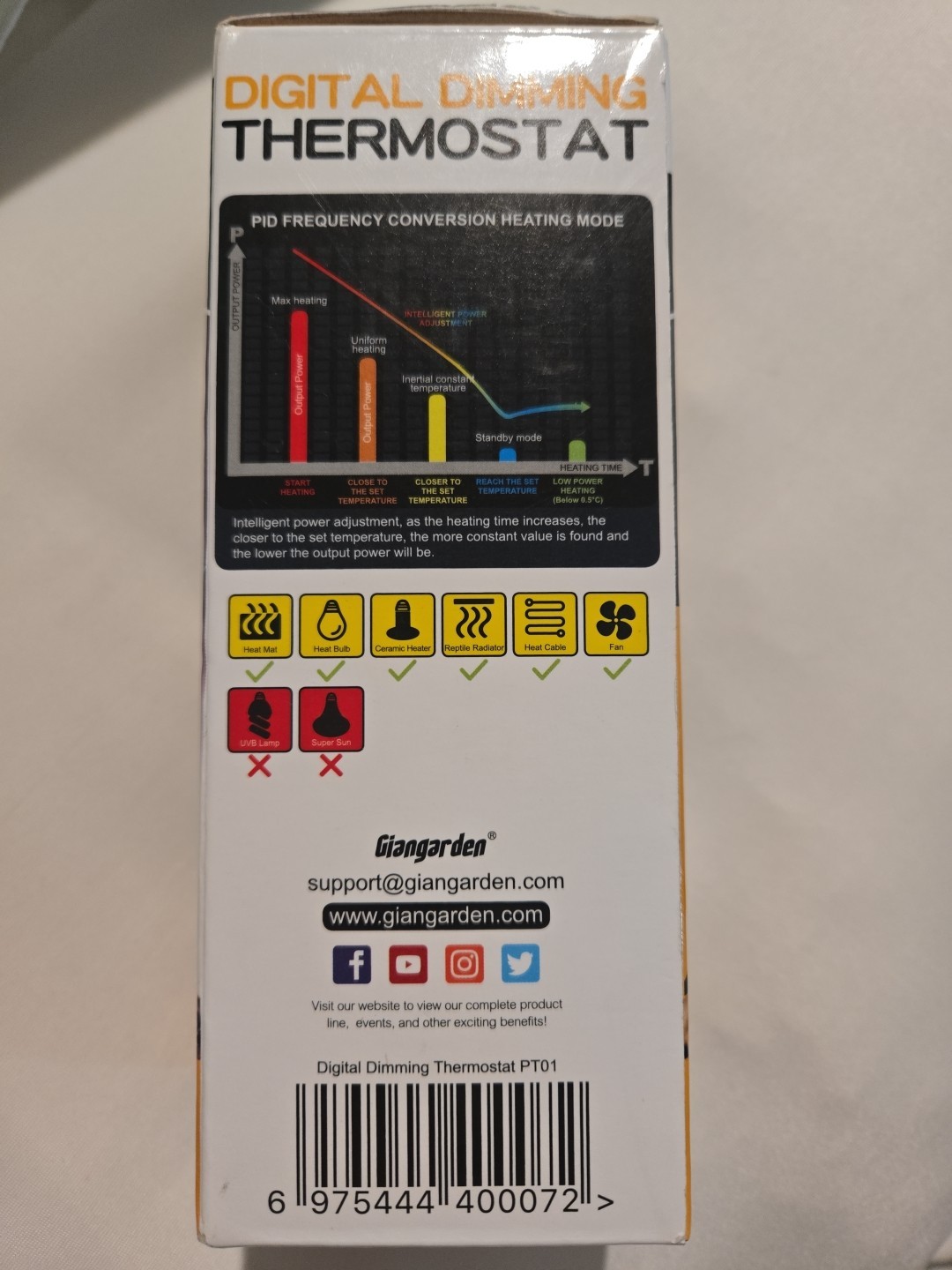 GiantGarden Digital Dimming Thermostat
