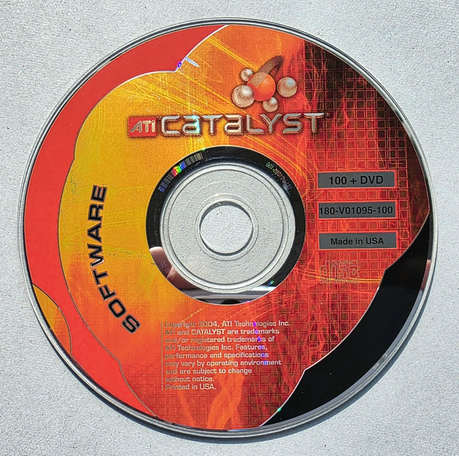 ATI Catalyst 2002 Software 180-V01095-100 Installation/Driver CD