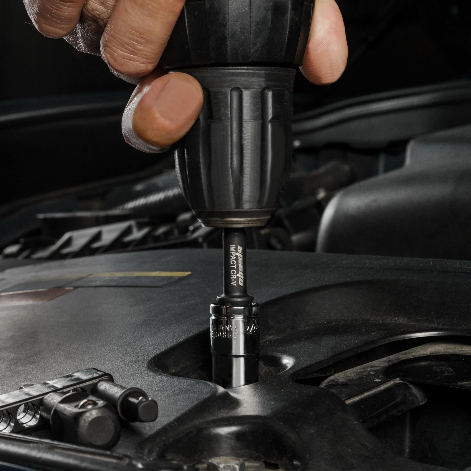EPAuto Impact Socket Adapter Set, CR-V, 3 Pieces 3-Inch Long, Black