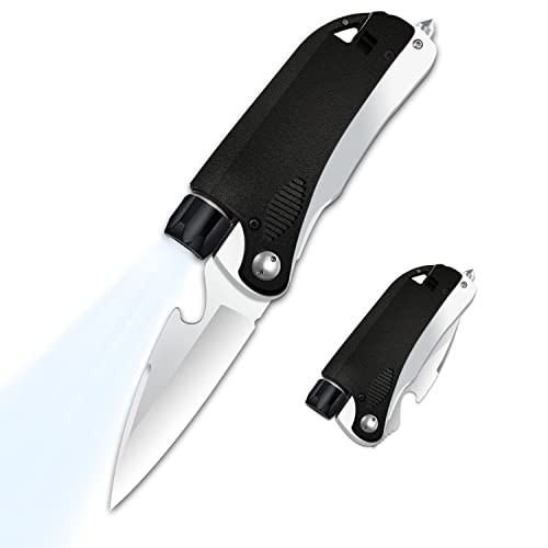 Led Mini Flashlight 6-in-1 Utility Folding Pocket Knife with Bottle Opener
