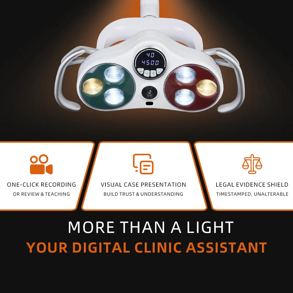 Dental LED Operation Light Oral Sensor Lamp with HD Camera Ceiling-Mounted P183
