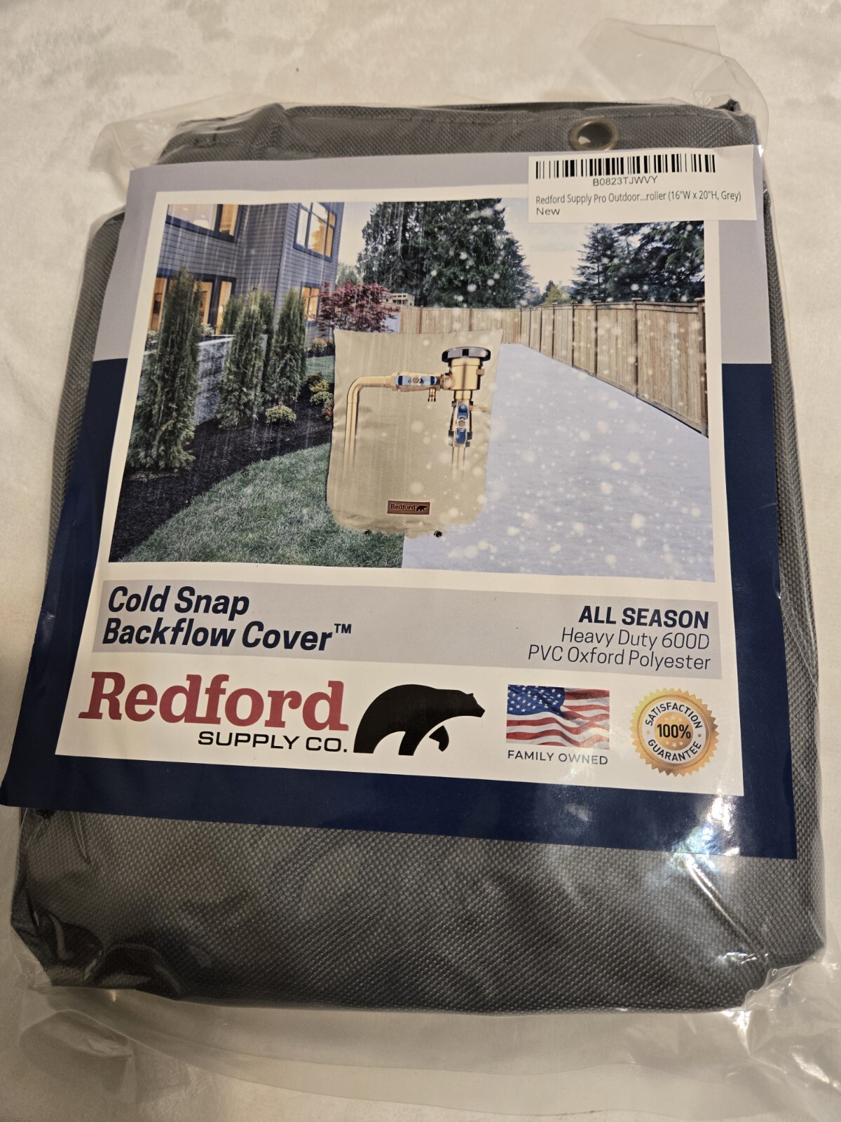 Redford Supply Co. Cold Snap Backflow Pump Cover 600D 16”x20”