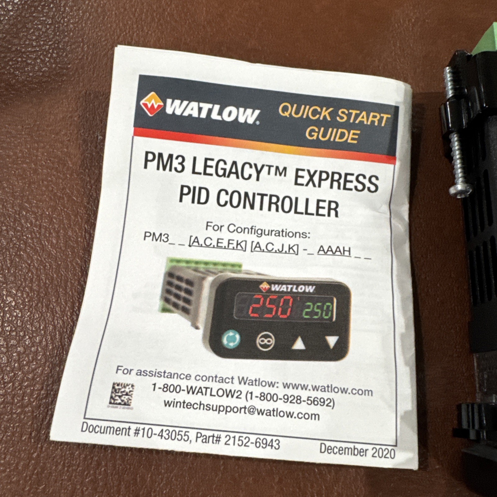 Watlow PM3C1CA-BAAAHWP PM3 Legacy Express PID Temperature Controller NEW