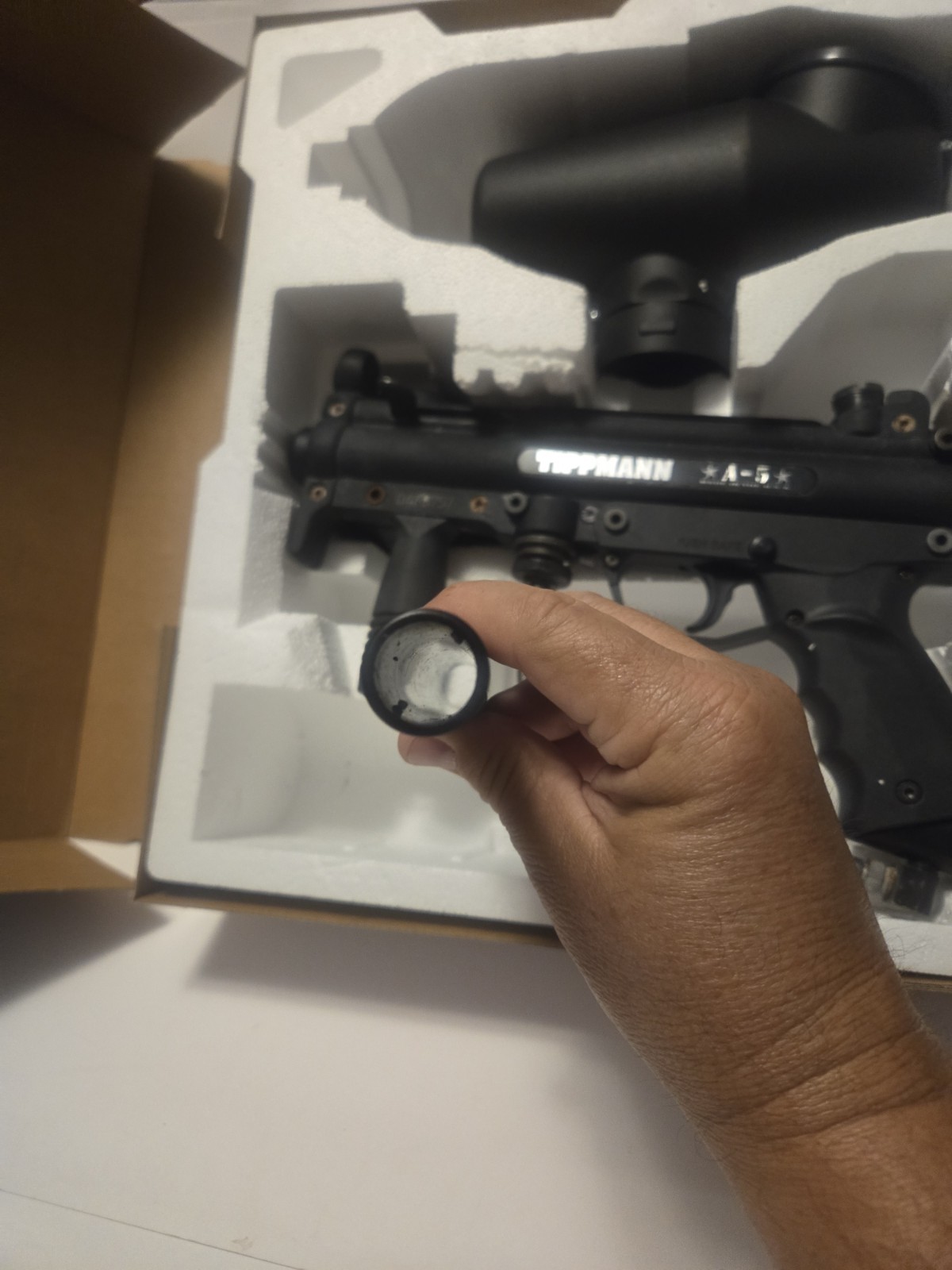 Tippmann A-5 With Cyclone Feed System Paintball Gun