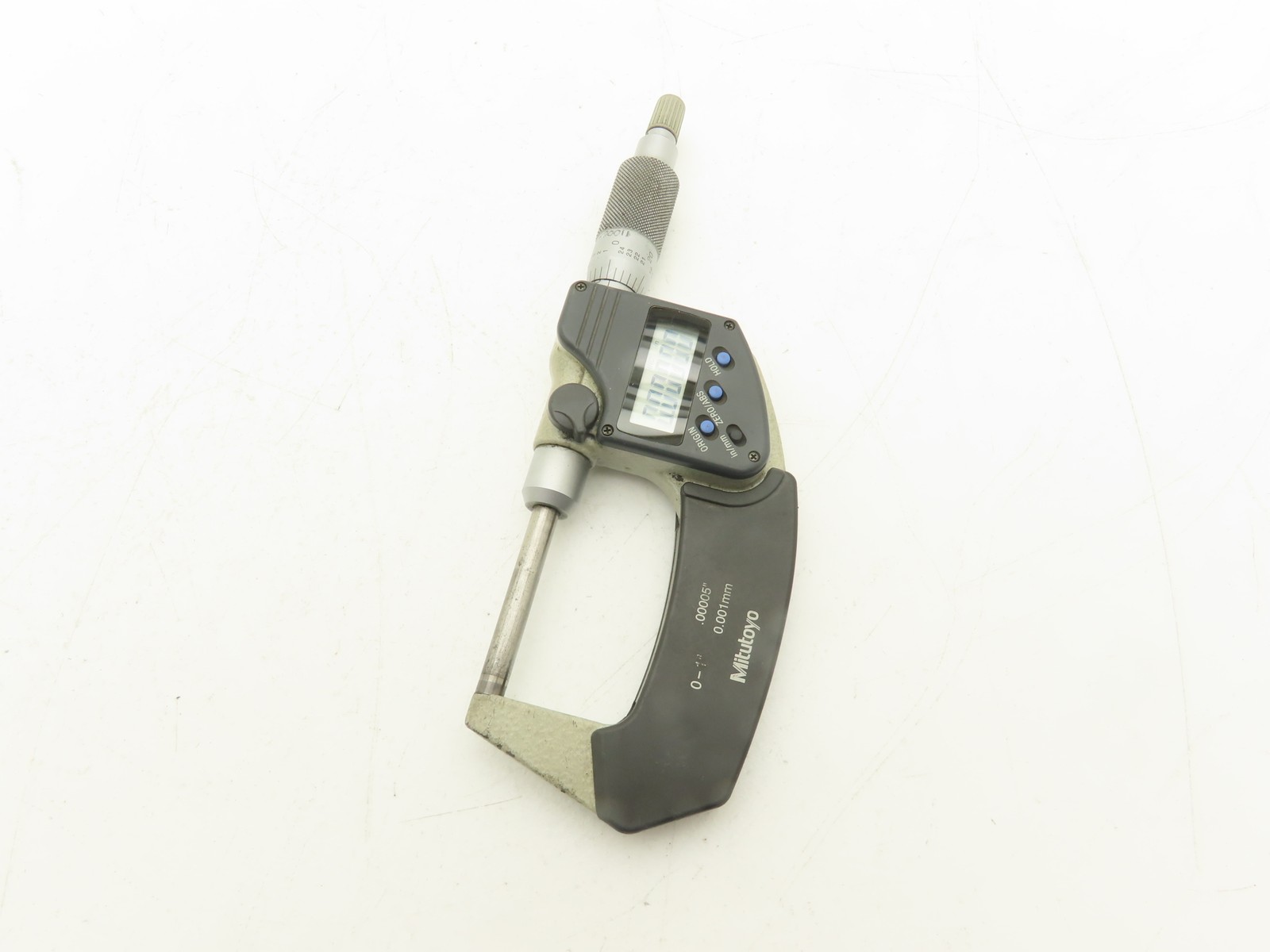 Mitutoyo 406-350 Digimatic Micrometer 0-1" 25mm Range Non-Rotating Spindle