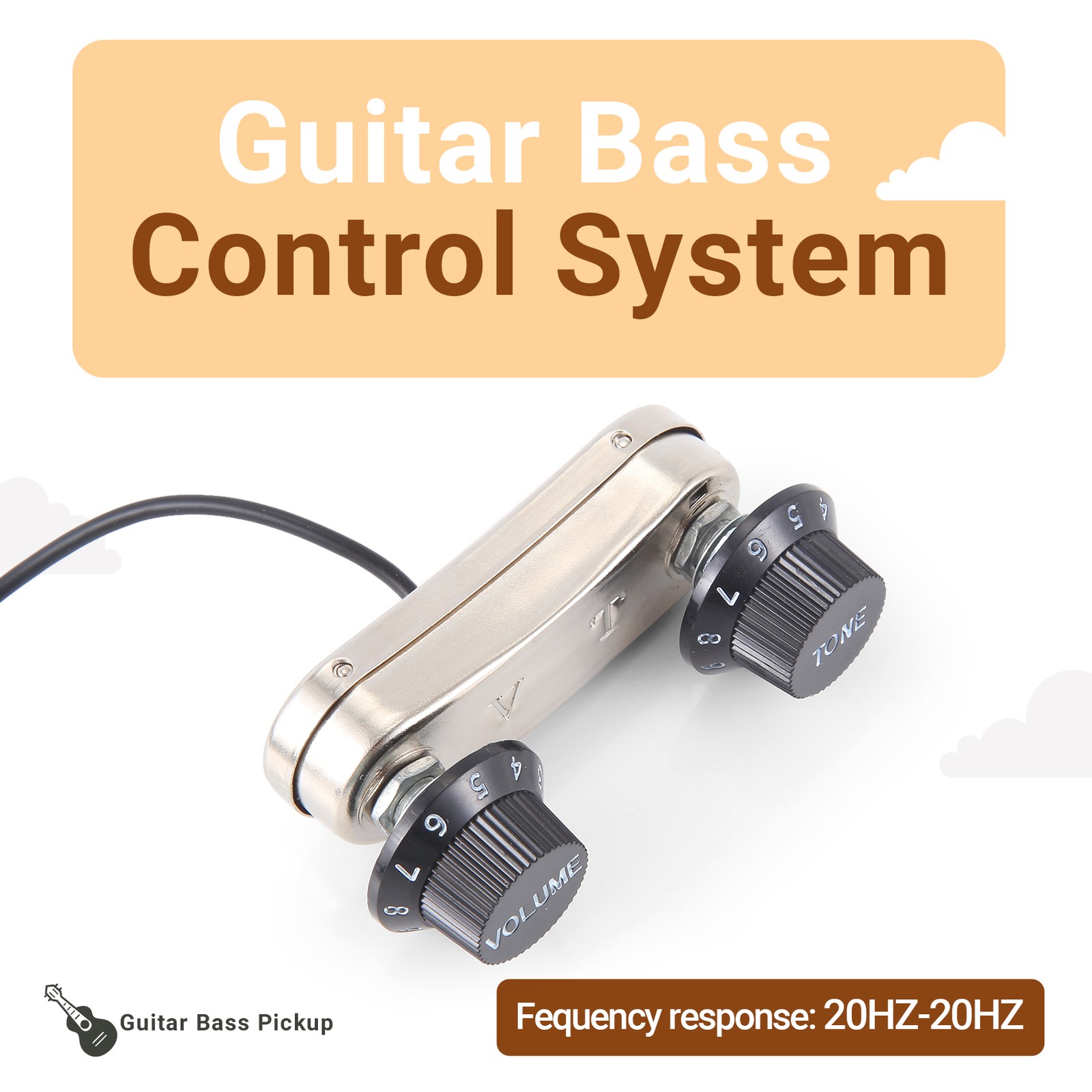 Acoustic Guitar Pickup Piezo & Passive Preamp PS700 E6C12347
