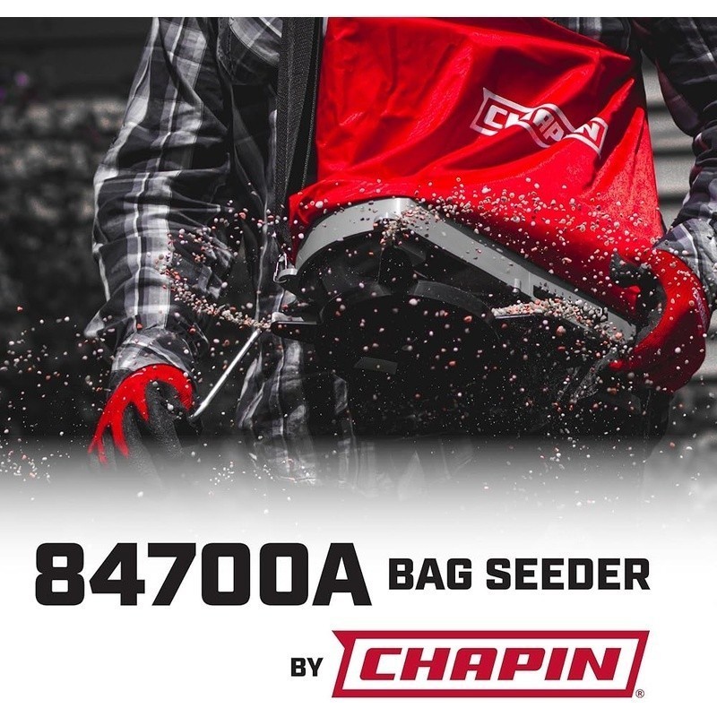 Heavy Duty Waterproof Seed & Fertilizer Bag Seeder W/ Adjustable Spread Options