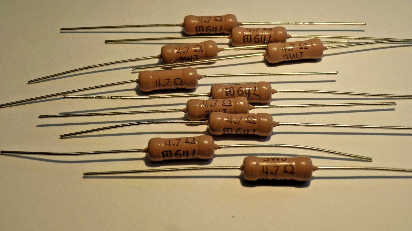 .22ohm 3w RESISTOR /  AXIAL  RESISTOR / 5 PIECES (qzty)