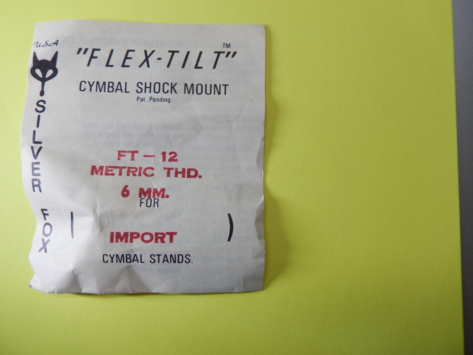 Silver Fox Flex-Tilt Cymbal Shock Mount #FT-12