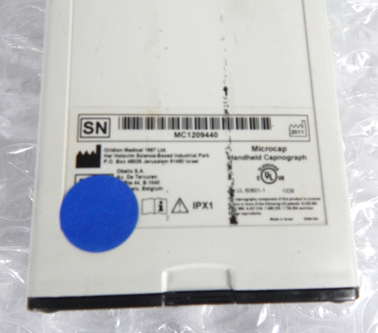 ORIDION MICROCAP HANDHELD CAPNOGRAPH S/N 440