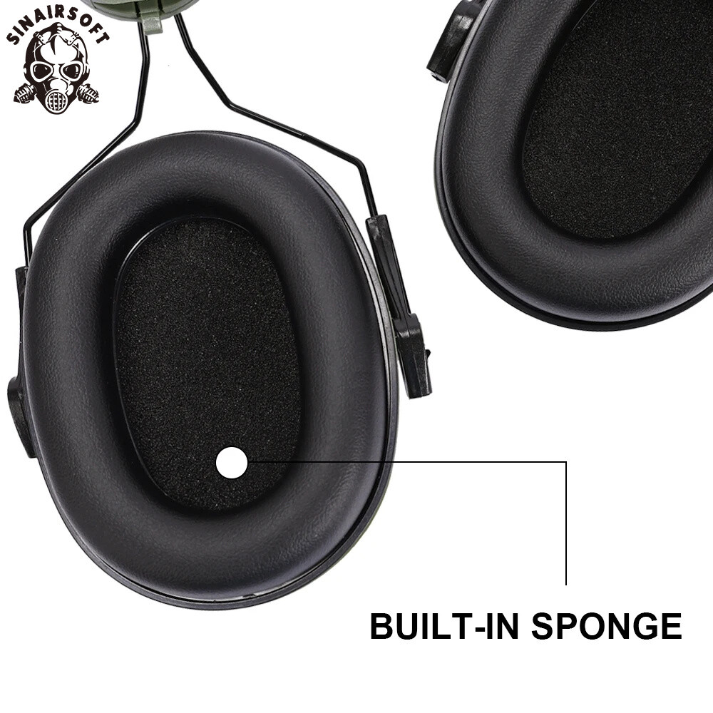 Tactical Helmet Headset Noise Reduction Hearing Protect Earmuffs for FAST Wendy
